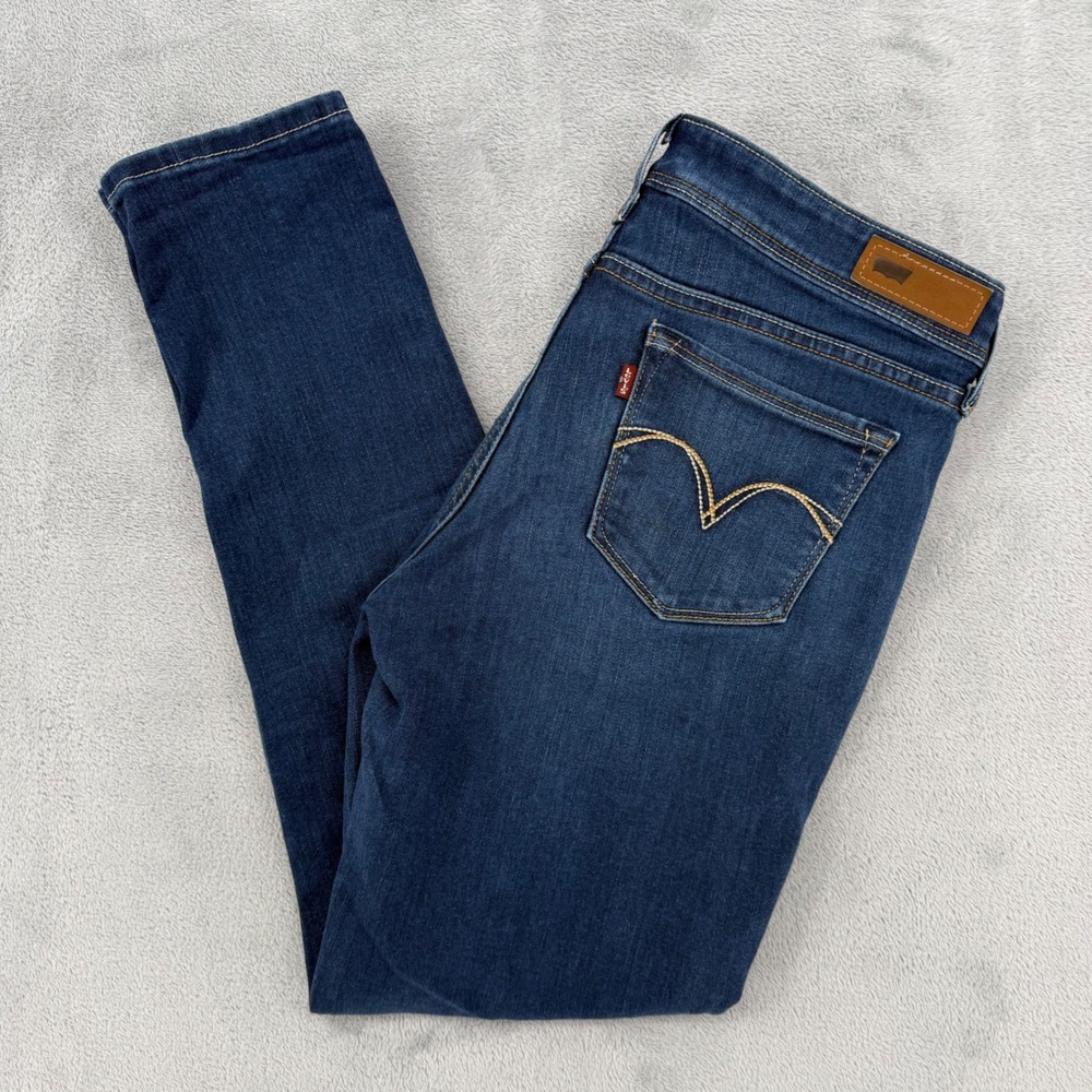 Levi's 711 Mid Rise Skinny Jeans‎ Dark Wash Strech Women's Size W30 L30